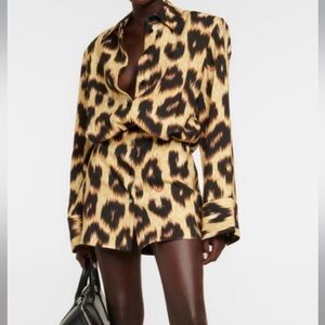 The Attico Animal-Print Dress